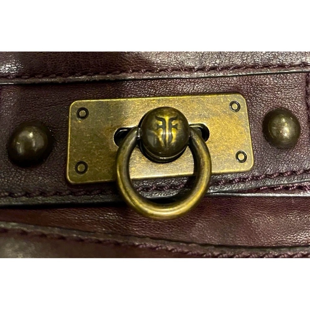 Frye Cameron Leather Satchel Crossbody Handbag Cognac Brown Retail $428 - Picture 16 of 16